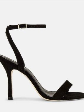 LARROUDE The NYX heel black suede US 8